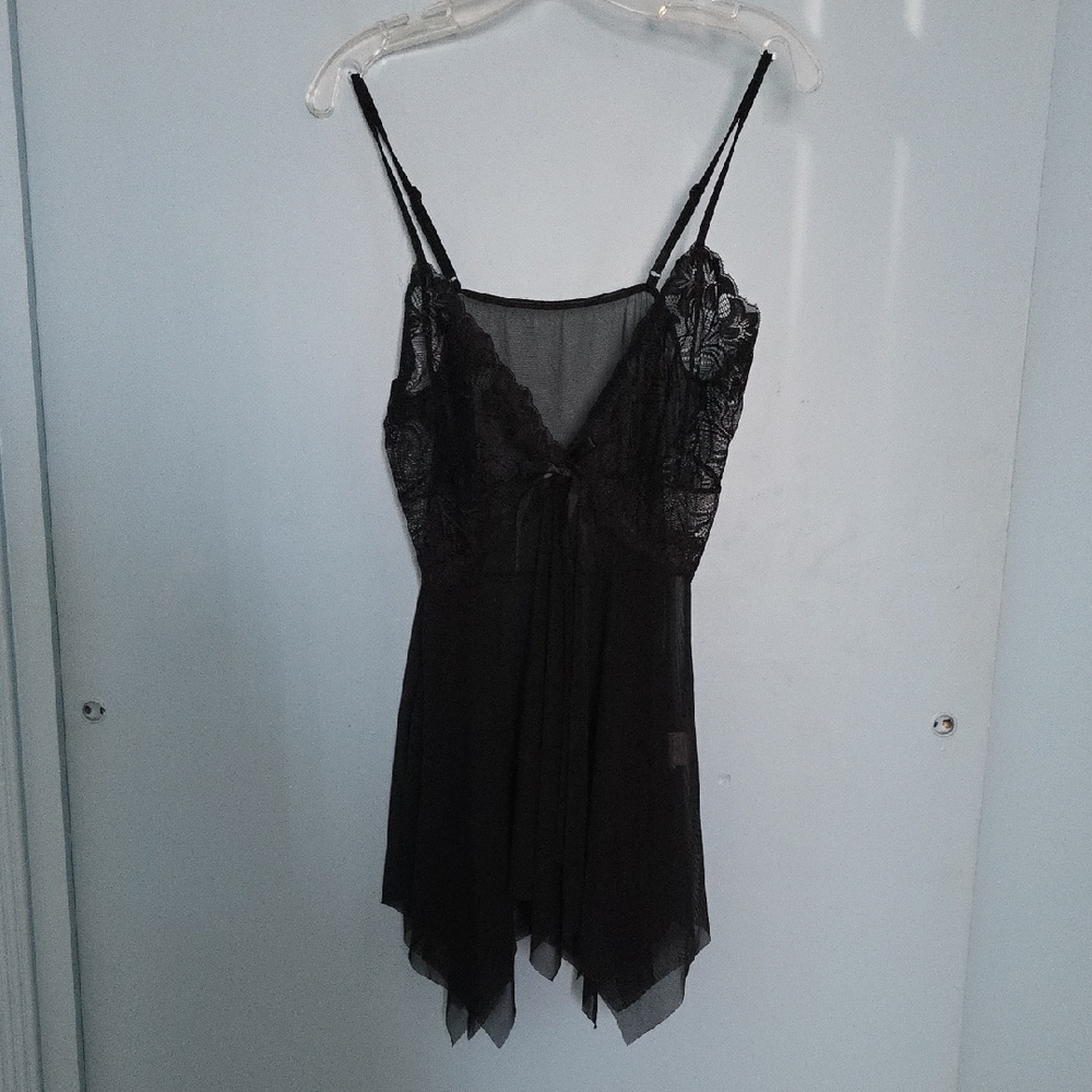 Avid Love Chic Black Lace Chemise Size XL NWOT